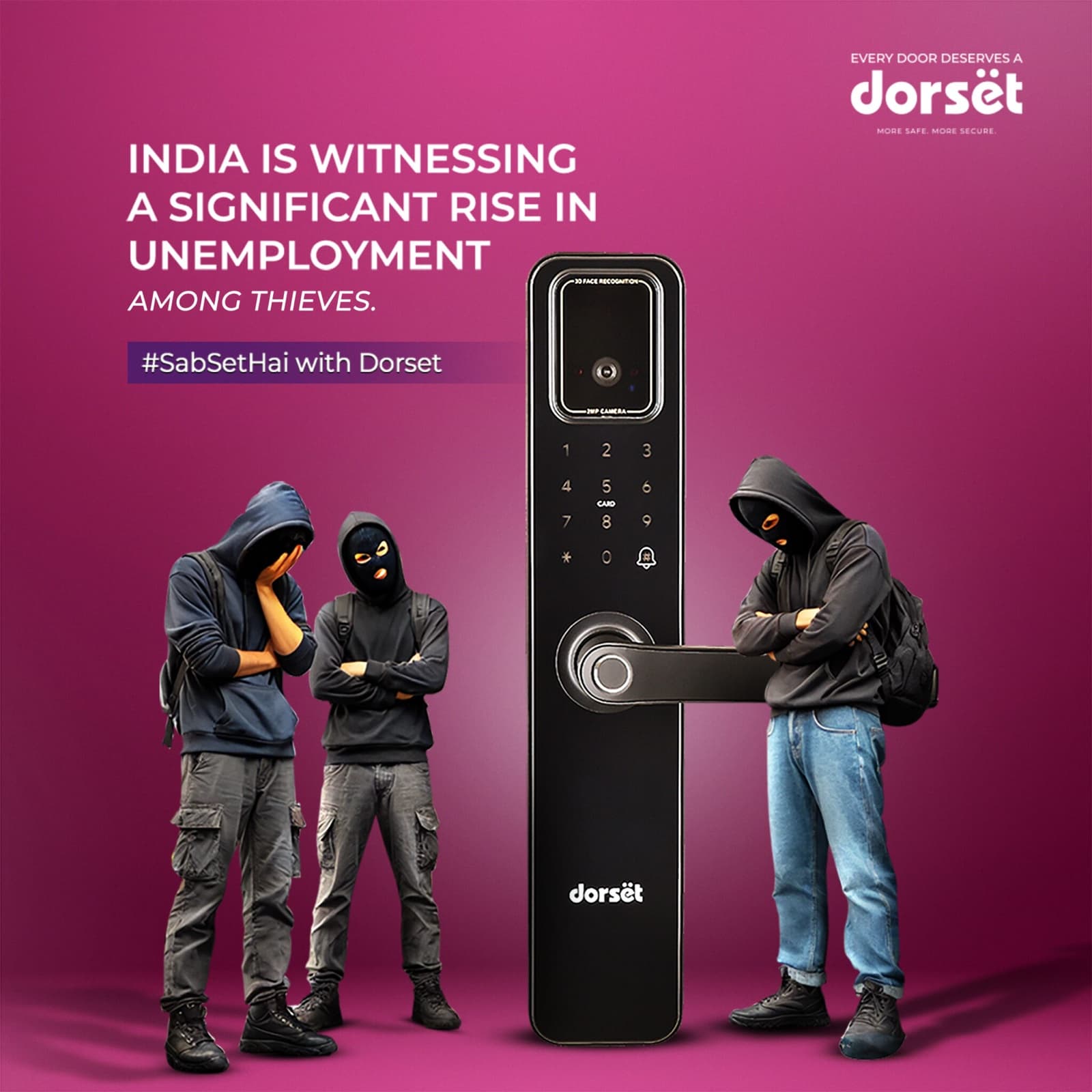 Dorset smart lock campaign, "#SabSetHai with Dorset"