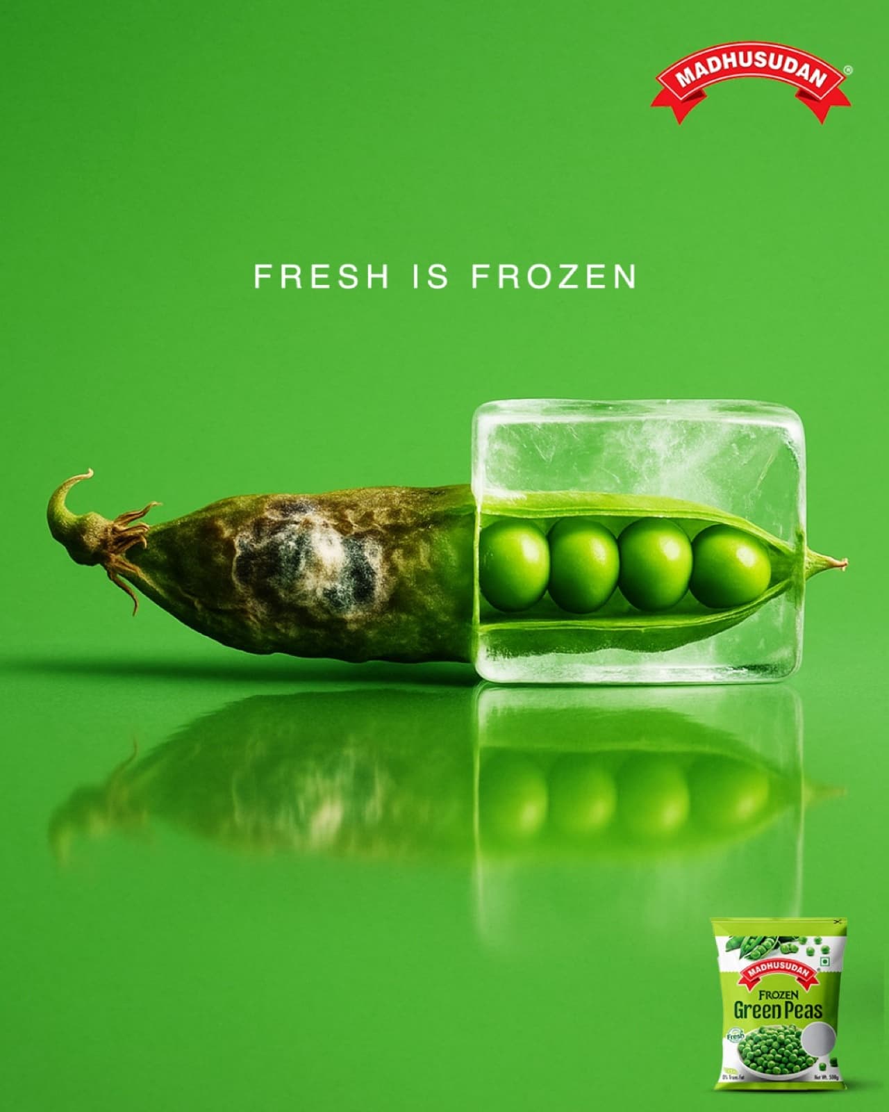 Madhusudan Frozen Green Peas, "Fresh Is Frozen" campaign